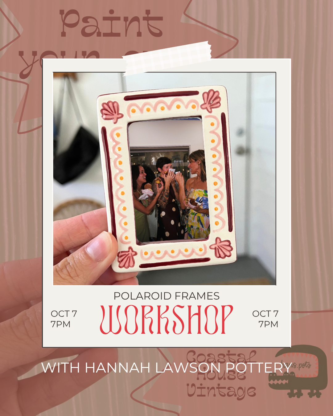 Hanging Polaroid Frames with Hans.Pots 10/7 7PM