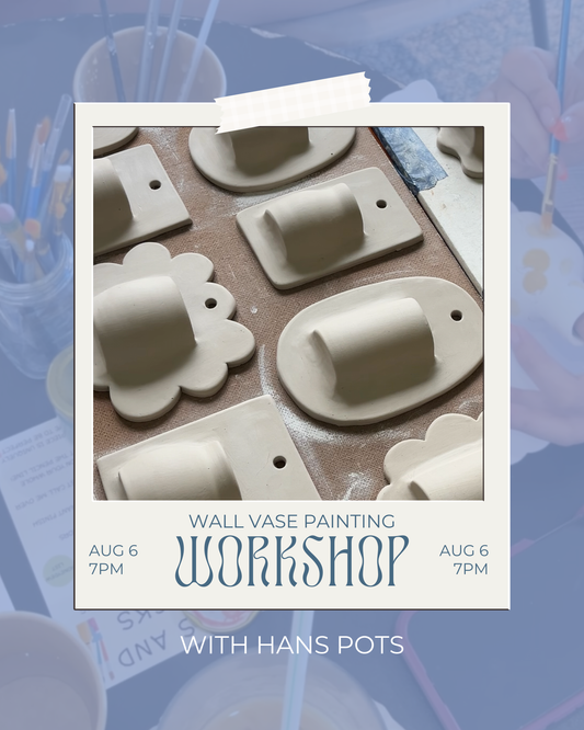 Ceramic Wall Vase Painting with Hannah Lawson Pottery 8/6 7pm