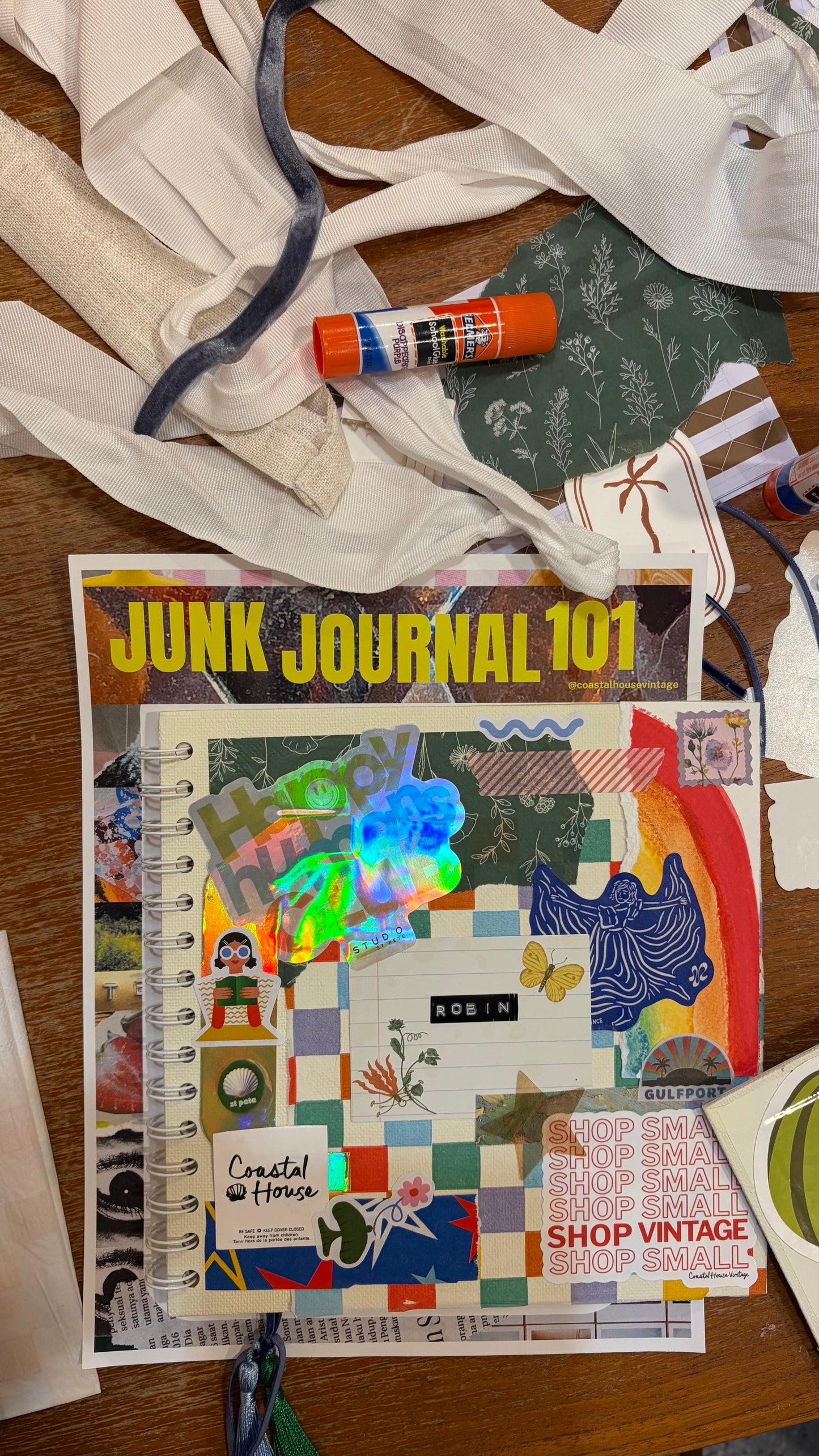 Junk Journaling - Friday 4/10 7pm with A Bit of the Beach