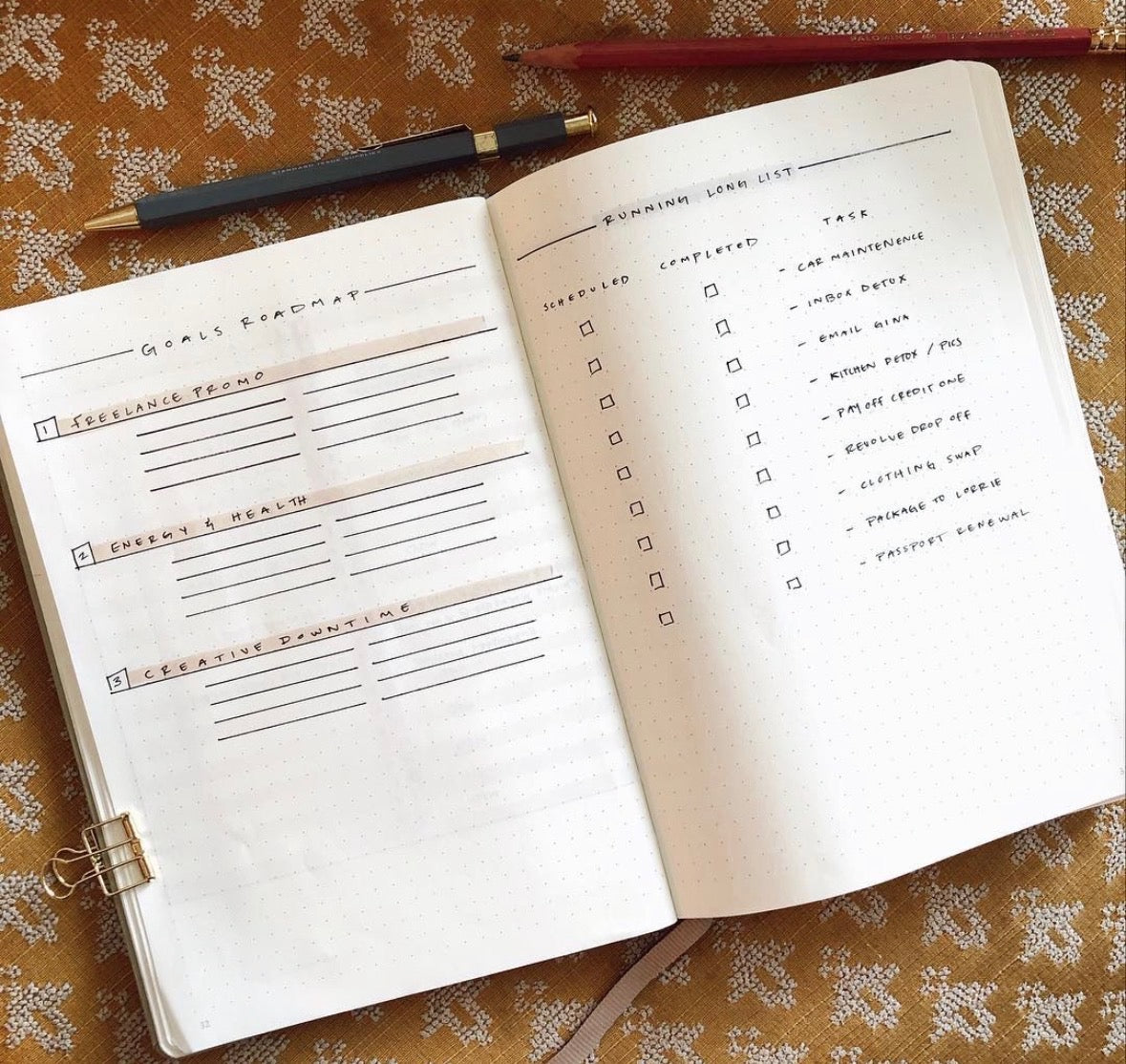 Bullet Journal Workshop with Alicia 6/7 3-5p